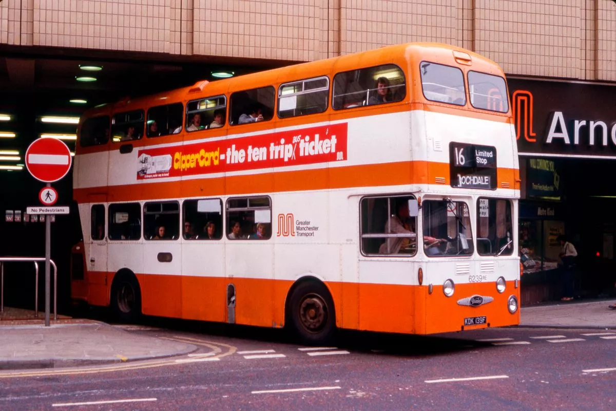 The Arndale bus station in Manchester