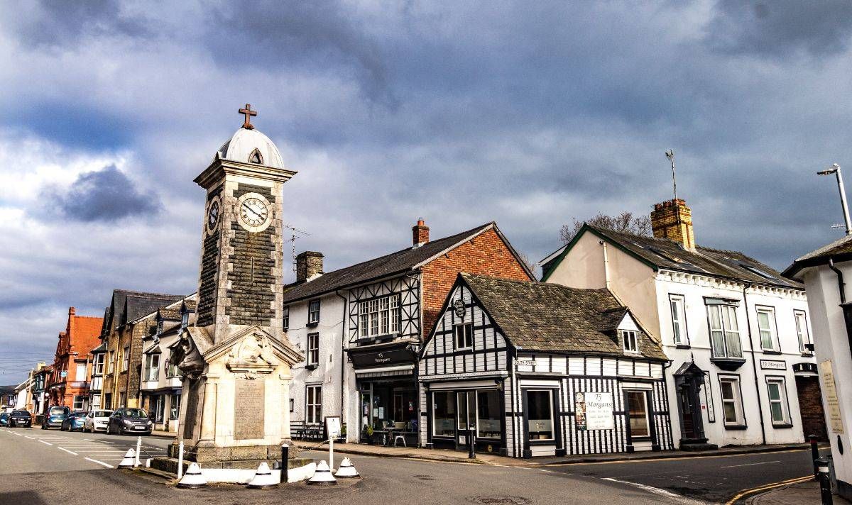 A view of the centre of Rhayader