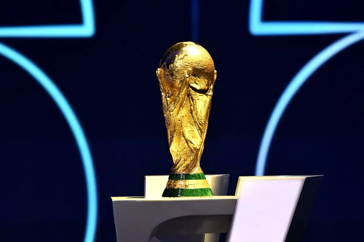 The World Cup trophy