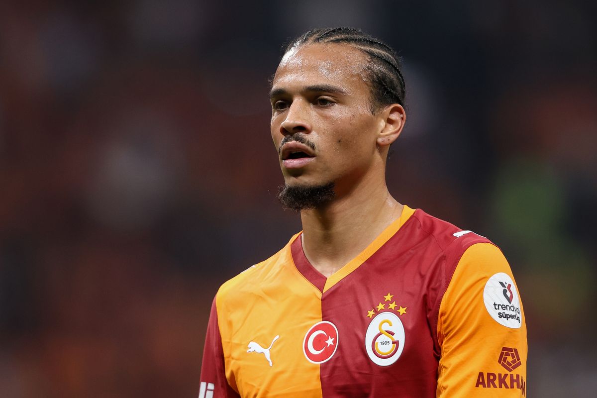 Leroy Sane of Galatasaray looks on during the Trendyol SÃ¼per Lig match between Galatasaray SK and Konyaspor at Rams Park Stadium
