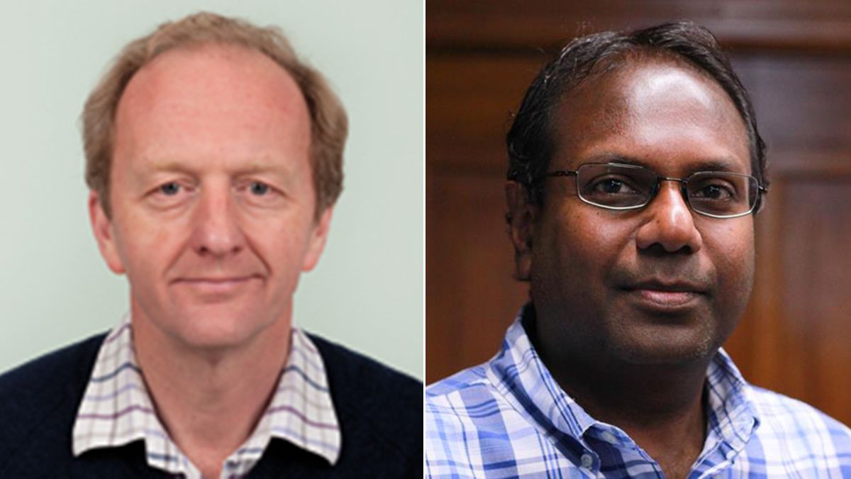 Professor Ian Jones (left) and Dr Kaja Abbas