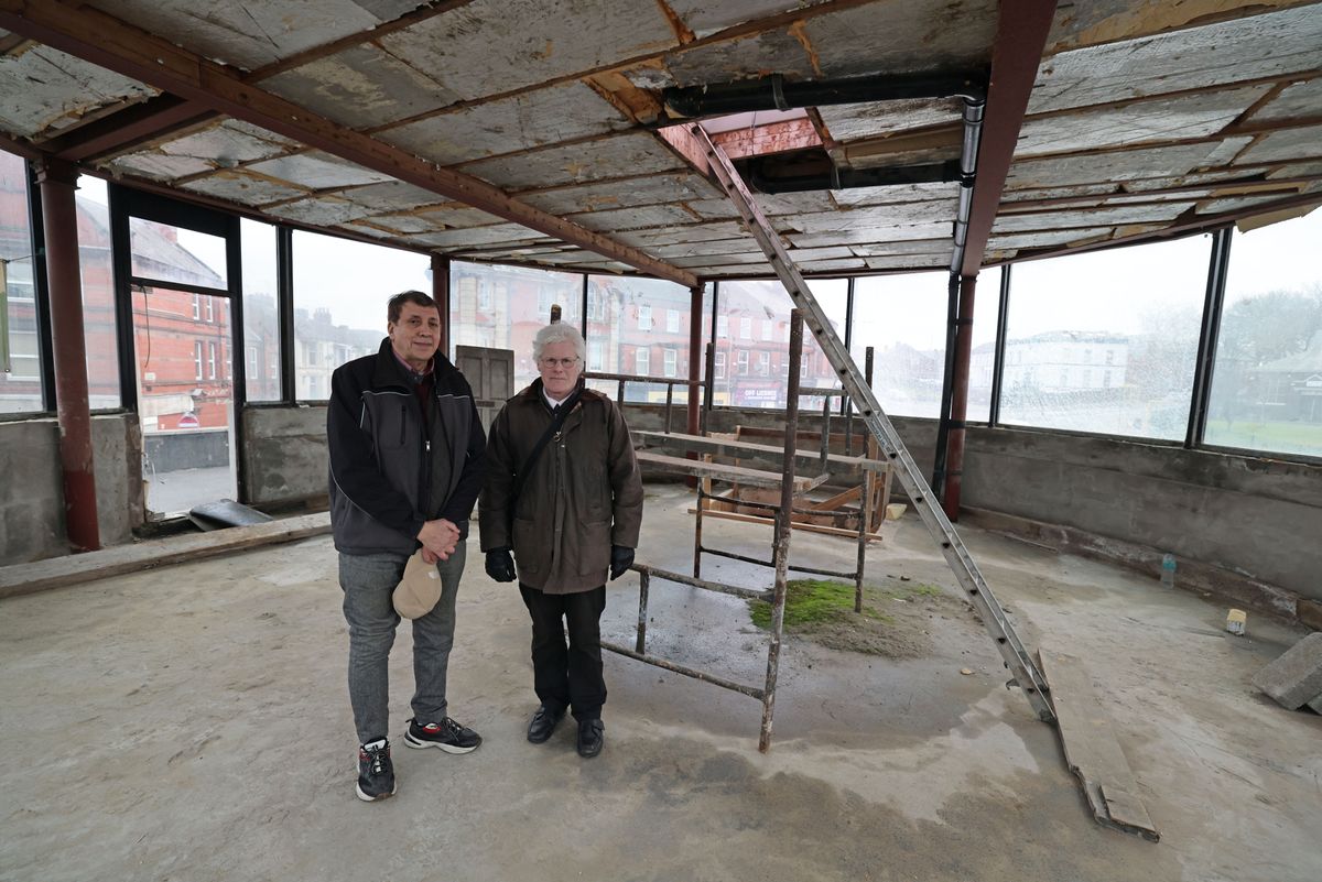 Ray Maatook and architect Kevin Loughrey, who has been involved in the project for more than a decade.