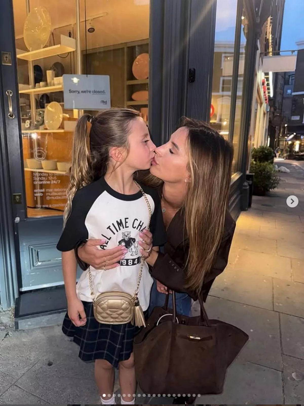 ferne mcann kissing daughter sunday