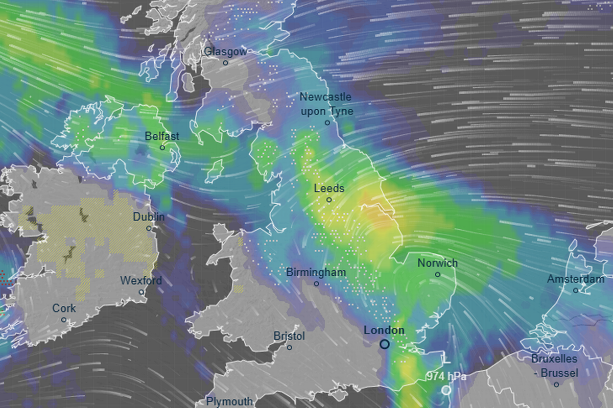 Weather maps show snow is expected in the next week