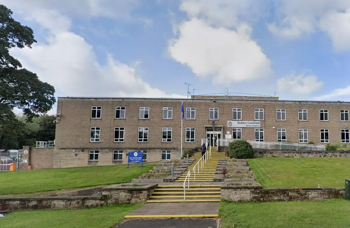 Sutton Coldfield Police Station pictured from Lichfield Road