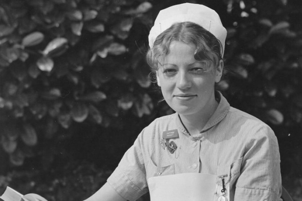 Ann Remmers, as a student nurse at Guy’s Hospital in London in the 1970s