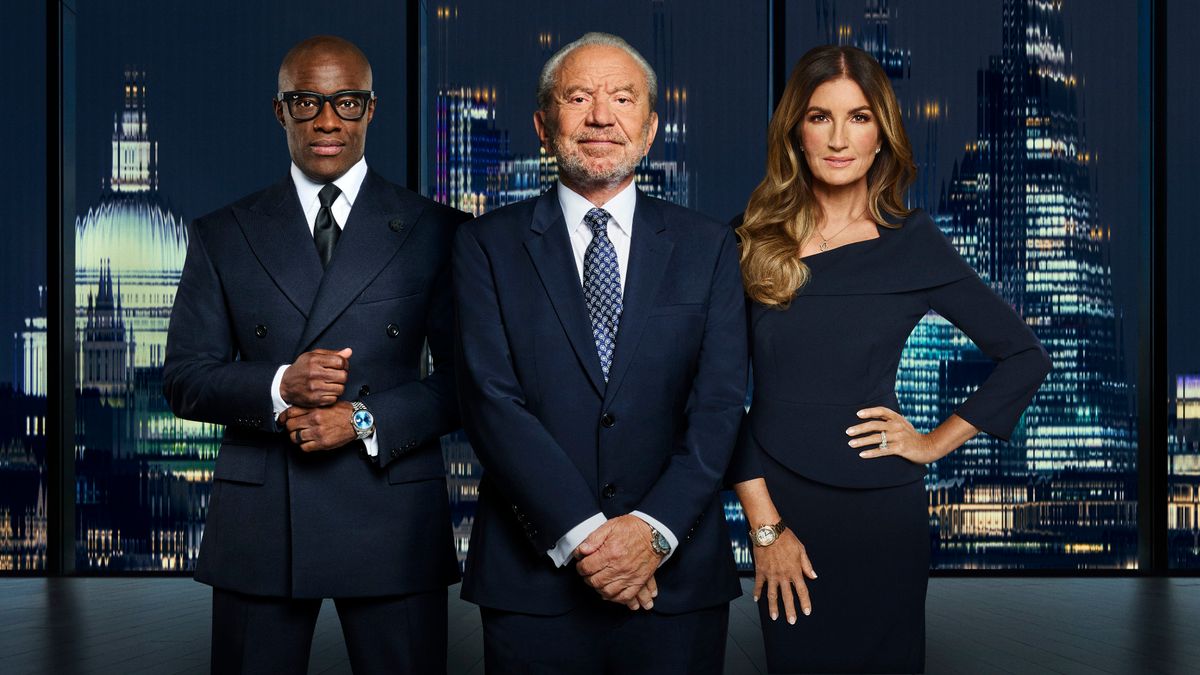 Tim Campbell, Lord Alan Sugar and Baroness Karren Brady.