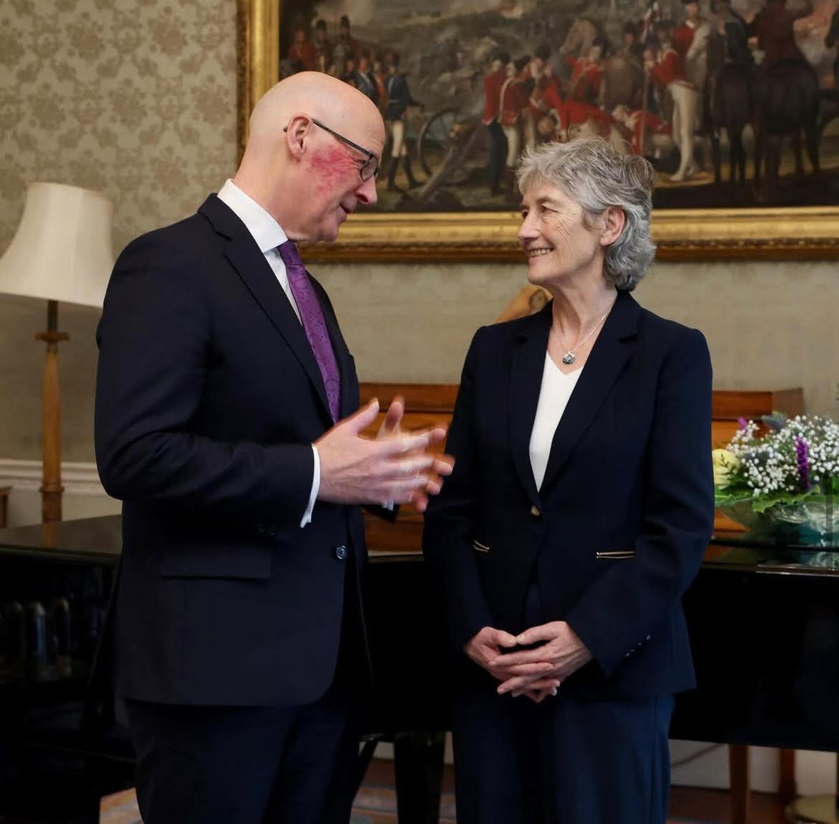 John Swinney and Catherine Connolly