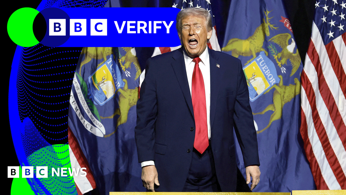 BBC Verify: Fact-checking Trump's claims about inflation and US economic growth
