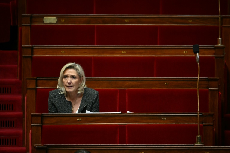 France's Le Pen in court with presidency bid on the line