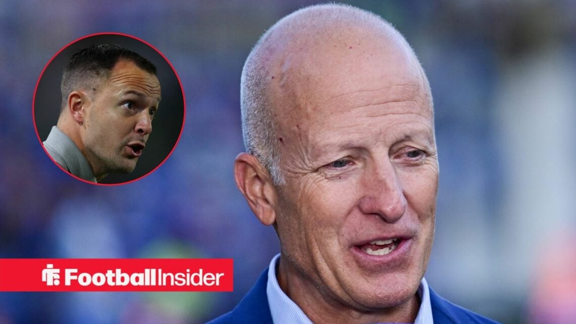 Birmingham City owner Tom Wagner with Chris Davies inset