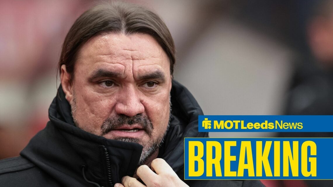Daniel Farke in a warm jacket