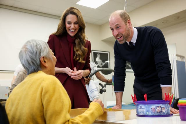 The Prince and Princess of Wales visit to Charing Cross Hospital