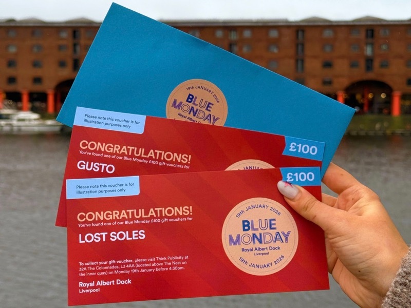 Royal Albert Dock brightens Blue Monday with huge voucher giveaway