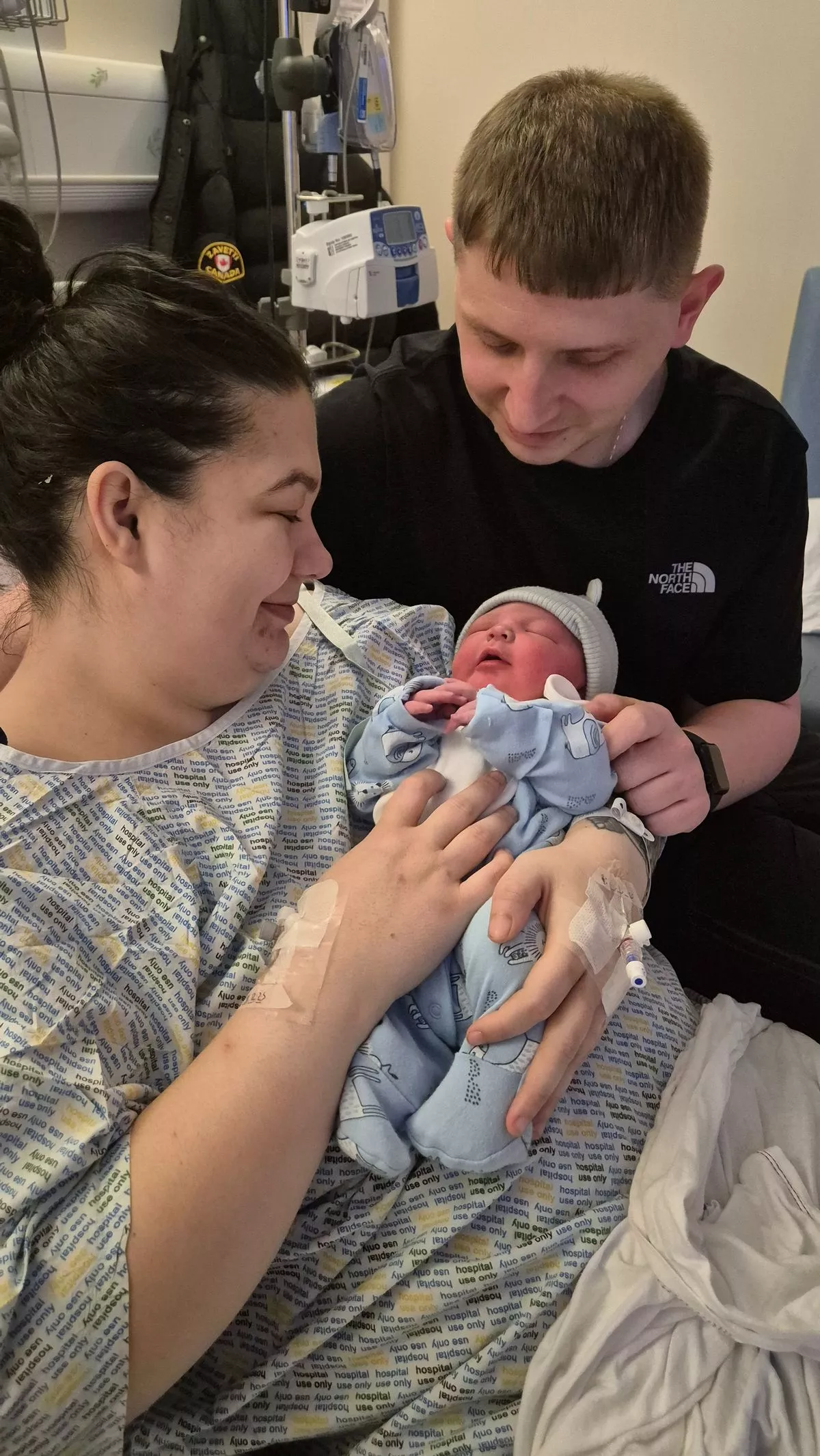 Taylor and Daniel with baby Myles.