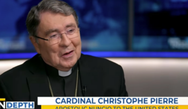 Cardinal Christophe Pierre, apostolic nuncio to the United States, speaks to Catherine Hadro on ‘EWTN News in Depth’ on Jan. 30.