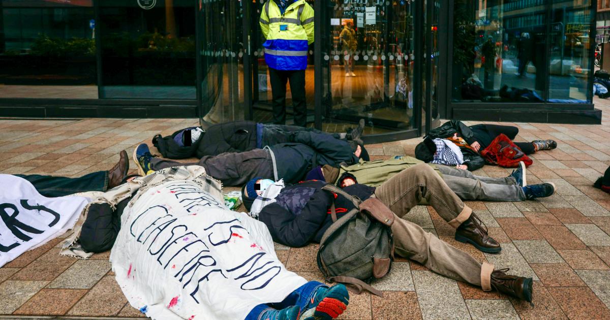 Hunger strikes protesters target Glasgow office over Israeli arms firm links