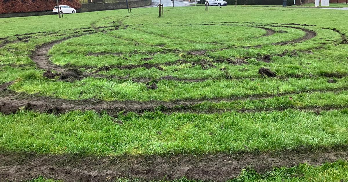Off-road bikes 'causing danger' as Pudsey green torn up