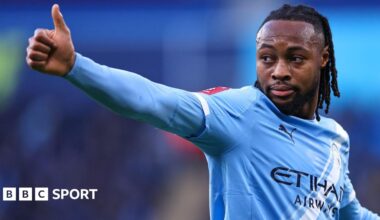 Antoine Semenyo celebrates