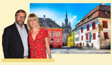 Rachel Johnson and Ivo Dawnay on their Transylvania bike adventure