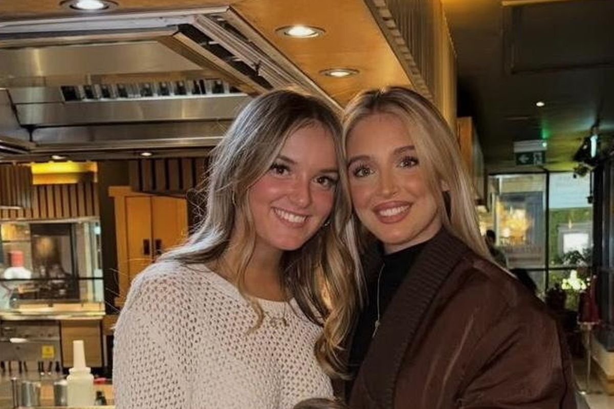 Paige Loren, right, is pictured with her cousin Olivia 