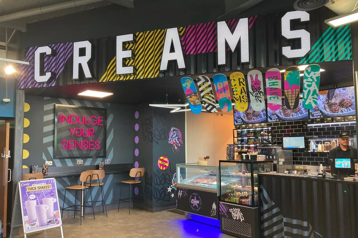 Creams Cafe at BP garage, Scot Lane, Wigan