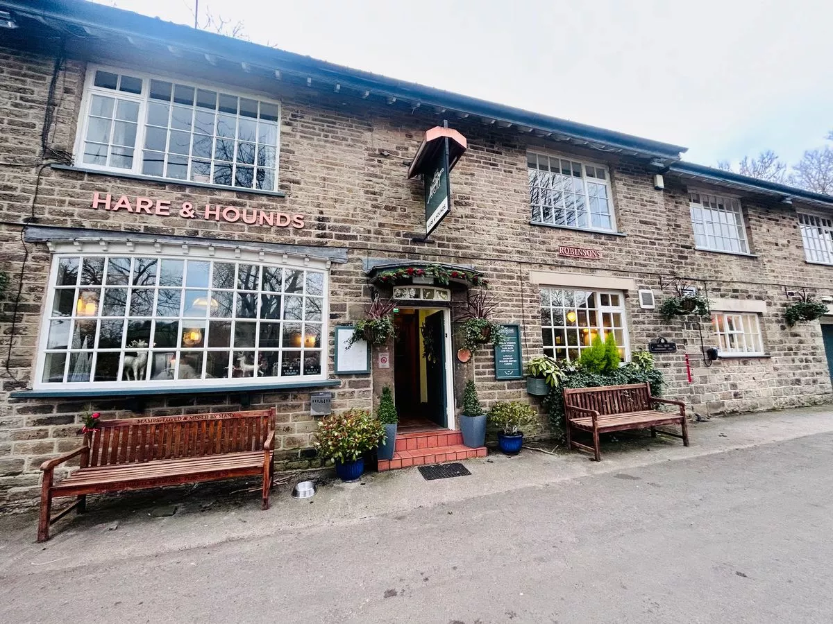 The Hare & Hounds pub at Mill Brow 
