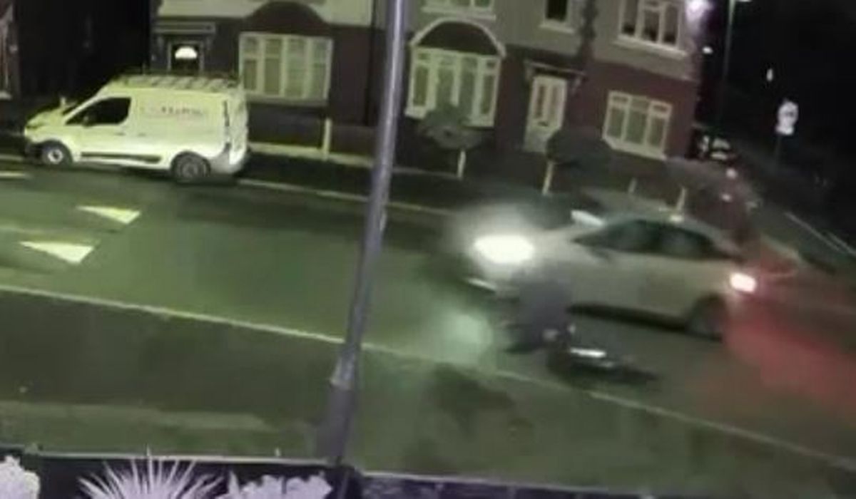 Junior was 'rammed' into by the unmarked police vehicle