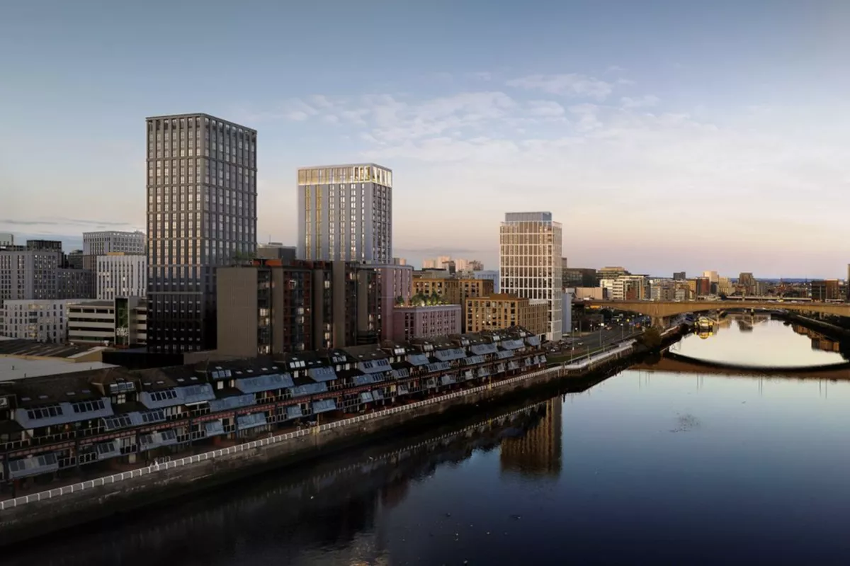 The planned Clydeside tower could change the view from the Kingston Bridge dramatically.