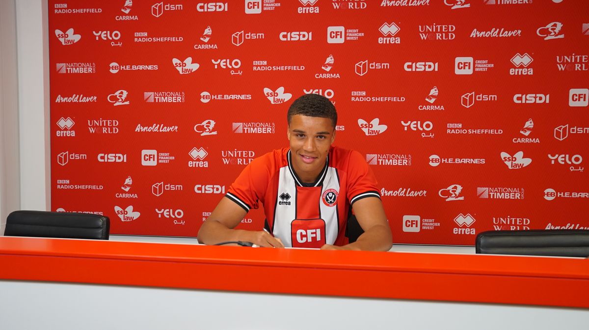 Striker Ryan One was on Sheffield United's bench for their Premiership clash against Manchester United on Saturday