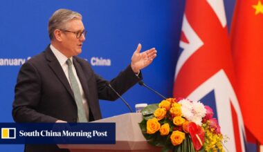 With China’s Xi, Britain’s Starmer hopes gift of Manchester United match ball scores points