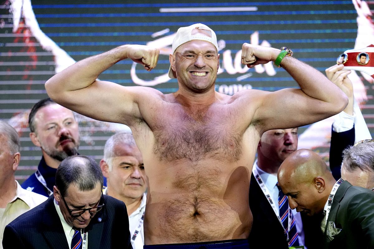 Tyson Fury poses