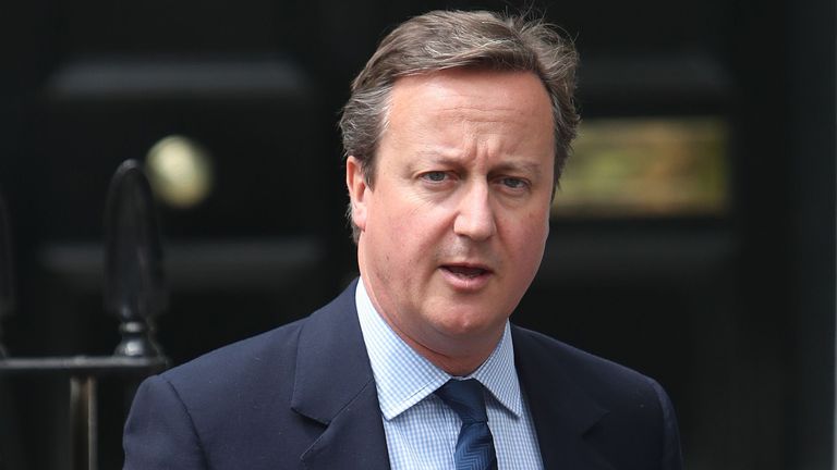 David Cameron stood down in 2016 after six years as PM. Pic: PA