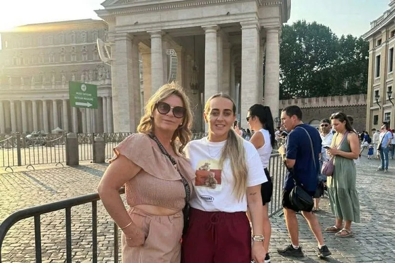 Jacqueline (left) pictured with her daughter Paige.