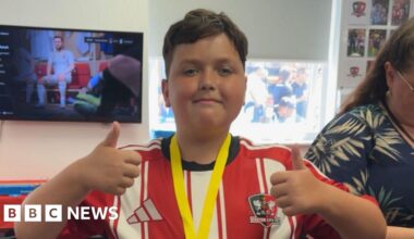 Partially blind fan heading to Manchester for Exeter FA Cup match