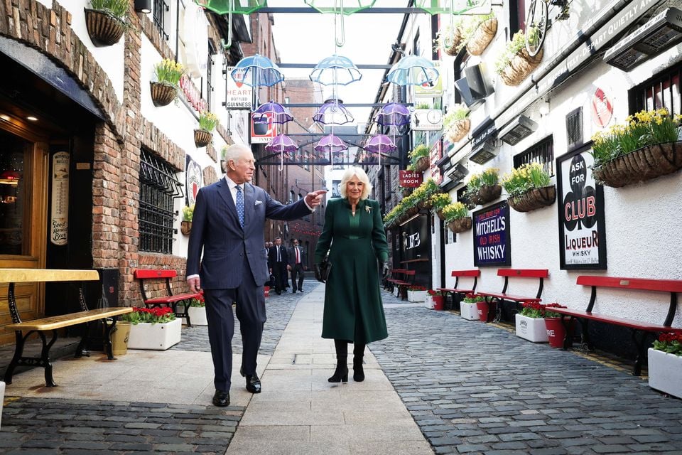 King Charles and Queen Camilla visited the street in March 2025
