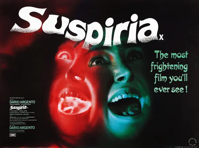 The British poster for Dario Argento's Suspiria (1977)