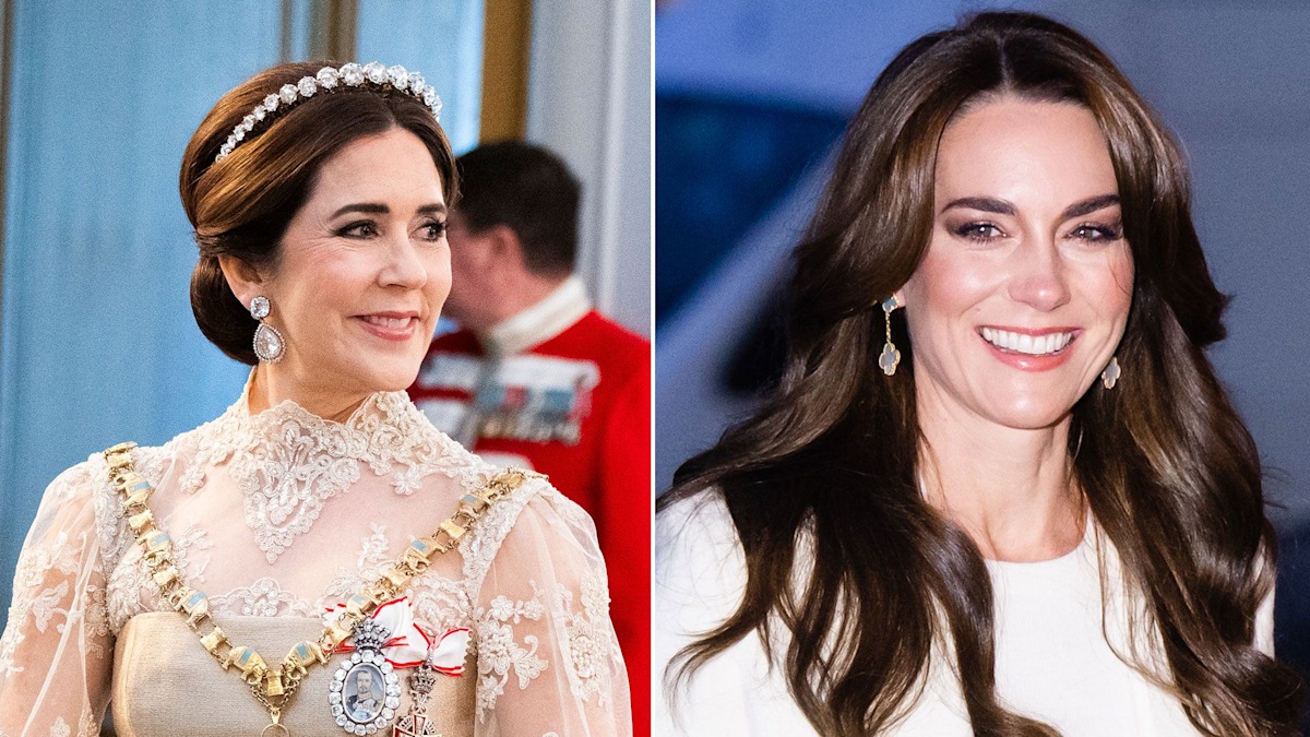Queen Mary copies Kate Middleton in sheer lace ballgown – and no one noticed