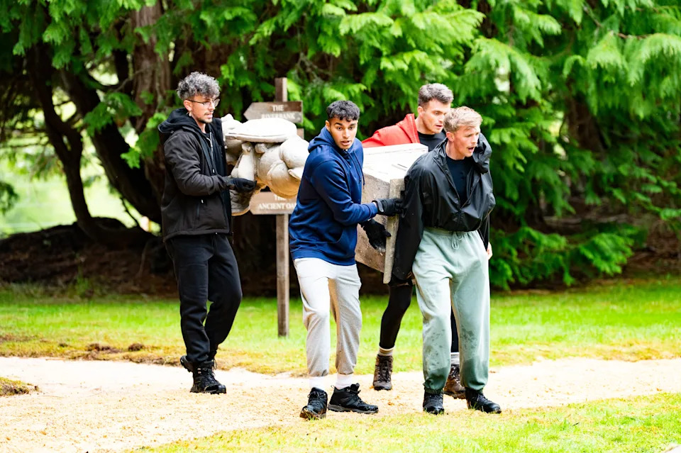 Competition for a shield was fierce. (BBC/Studio Lambert/Euan Cherry)