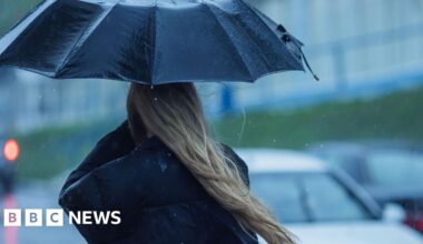 Rain warning comes into effect with wind warning also issued