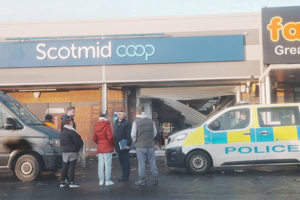 The scene in Glasgow