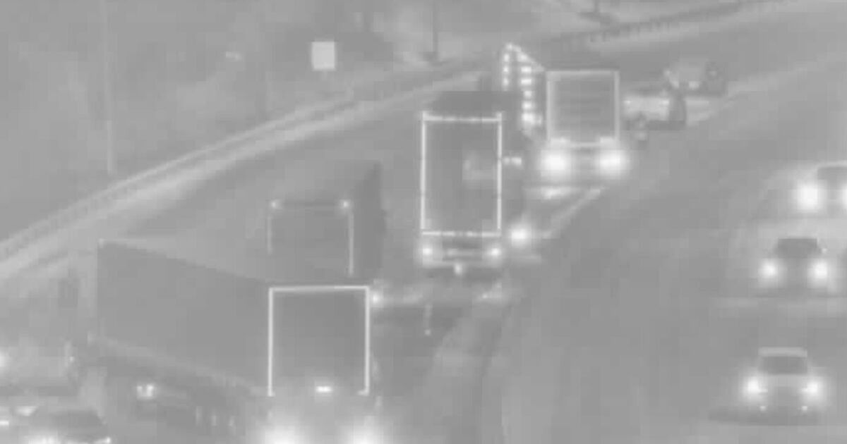 M5 traffic: Snow chaos as trucks slide on motorway during Storm Goretti | UK | News