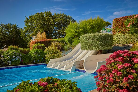 La Grande Métairie pool and slides La Grande Métairie pool and slides