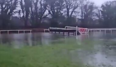 Flooding at Dublin Racing Festival track as Storm Chandra wreaks havoc | Racing | Sport