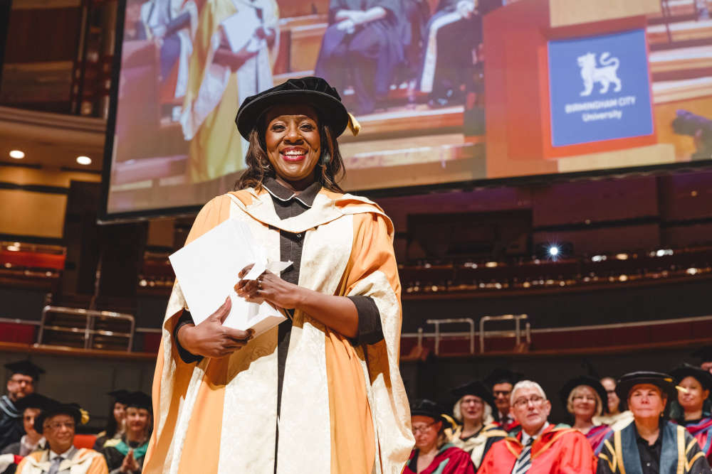 Birmingham broadcasting legend receives honorary doctorate