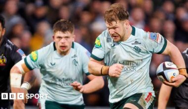 Olly Cracknell in action for Leicester Tigers