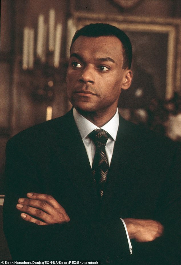 Salmon featured in three James Bond films with Pierce Brosnan in the starring role as 007, including 1999's The World Is Not Enough (pictured)