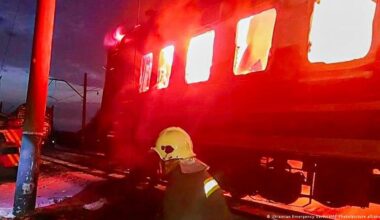 Zelenskyy condemns 'terrorism' after Russia hits train