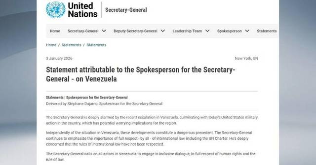 UN, EU, supreme organ of Caribbean Community condemn US military operation in Venezuela