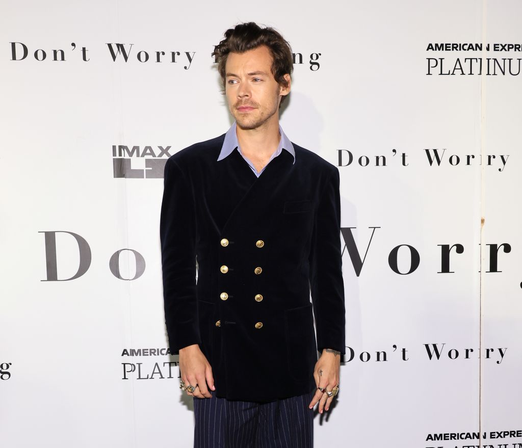 Harry Styles attends the "Don't Worry Darling" photo call at AMC Lincoln Square Theater on September 19, 2022 in New York City